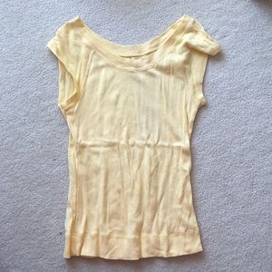 Express t shirt yellow S